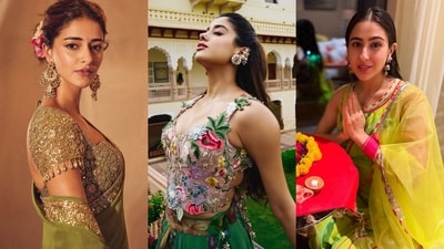 Ananya Panday, Janhvi Kapoor and Sara Ali Khan looking like queens in green