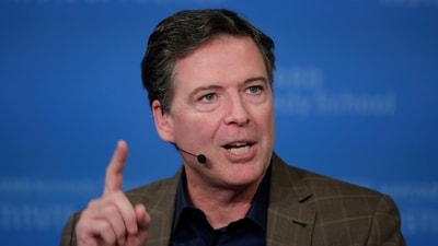 Former Director of the Federal Bureau of Investigation James Comey speaks at Harvard University's Institute of Politics' JFK Jr. Forum (AP) Former Director of the Federal Bureau of Investigation James Comey speaks at Harvard University's Institute of Politics' JFK Jr. Forum (AP)