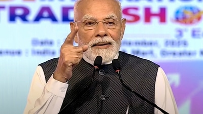 Prime Minister Narendra Modi at the inauguration of Uttar Pradesh International Trade Show 2025, in Greater Noida on Thursday, 25 September 2025. (@NarendraModi/X) Prime Minister Narendra Modi at the inauguration of Uttar Pradesh International Trade Show 2025, in Greater Noida on Thursday, 25 September 2025. (@NarendraModi/X)