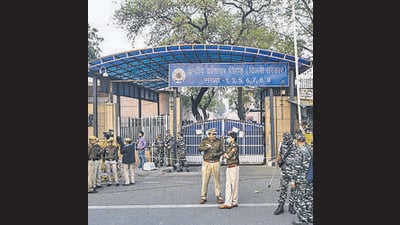 the jail manual prohibits the construction of any tombstone or memorial within the premises, said jail officials. (HT Archive) the jail manual prohibits the construction of any tombstone or memorial within the premises, said jail officials. (HT Archive)