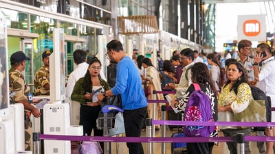 Passengers in Bengaluru should allow extra time for check-in and stay updated on flight information to avoid stress, said the advisory. (PTI) Passengers in Bengaluru should allow extra time for check-in and stay updated on flight information to avoid stress, said the advisory. (PTI)