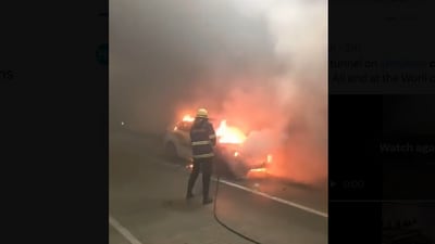 The incident occurred around 9.30 am inside the southbound tunnel of the Coastal Road near Tardeo The incident occurred around 9.30 am inside the southbound tunnel of the Coastal Road near Tardeo