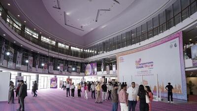 The five-day event, under the theme “Ultimate Sourcing Begins Here”, aims to showcase the state’s industrial, cultural and agricultural strengths—from Bhadohi carpets and Firozabad glasswork, to Moradabad’s lesser-known pinewood artefacts and Pratapgarh’s gooseberry-based snacks. (UP International Trade Show) The five-day event, under the theme “Ultimate Sourcing Begins Here”, aims to showcase the state’s industrial, cultural and agricultural strengths—from Bhadohi carpets and Firozabad glasswork, to Moradabad’s lesser-known pinewood artefacts and Pratapgarh’s gooseberry-based snacks. (UP International Trade Show)