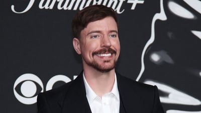 US YouTuber MrBeast attends the MTV Video Music Awards at UBS Arena in Elmont, New York, on September 7, 2025. (Photo by Leonardo Munoz / AFP) (AFP) US YouTuber MrBeast attends the MTV Video Music Awards at UBS Arena in Elmont, New York, on September 7, 2025. (Photo by Leonardo Munoz / AFP) (AFP)