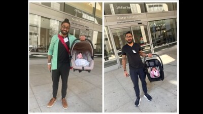 The baby was born in the front seat of the car on September 15. (Instagram/@jasminekwongsoman) The baby was born in the front seat of the car on September 15. (Instagram/@jasminekwongsoman)