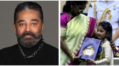 Kamal Haasan congratulated Marathi child actor Treesha Thosar. Kamal Haasan congratulated Marathi child actor Treesha Thosar.