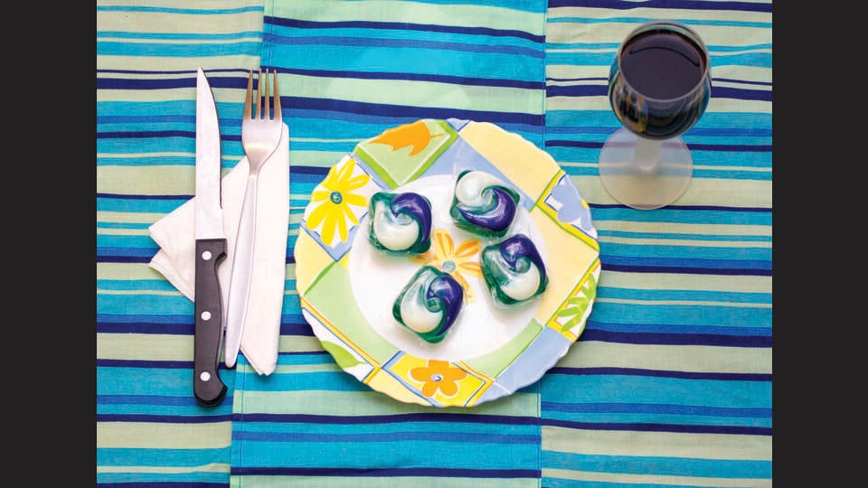 American teenagers actually bit into tide pods in 2018, suffering chemical burns, seizures, and respiratory failure. (SHUTTERSTOCK)