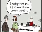 A panel from the comic strip Loose Ends by artist Dave Blazek. (Apostrophe Protection Society)