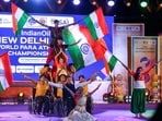 A cultural programme during the opening ceremony of the World Para Athletics Championships. (ANI)