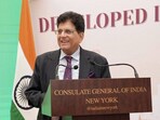 Union commerce minister Piyush Goyal led the Indian delegation. (X) Union commerce minister Piyush Goyal led the Indian delegation. (X)