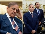 Pak PM Shehbaz Sharif and Pak Army Chief Asim Munir wait for US President Donald Trump at the Oval Office.