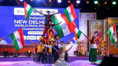 A cultural programme during the opening ceremony of the World Para Athletics Championships. (ANI) A cultural programme during the opening ceremony of the World Para Athletics Championships. (ANI)