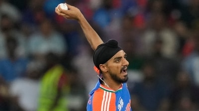 Arshdeep Singh was on fire in the Super Over, nailing his yorkers and not letting Sri Lanka connect with anything. Conceded just 2 runs and took both wickets – this, despite a bizarre run-out dead ball saga. (AP) Arshdeep Singh was on fire in the Super Over, nailing his yorkers and not letting Sri Lanka connect with anything. Conceded just 2 runs and took both wickets – this, despite a bizarre run-out dead ball saga. (AP)