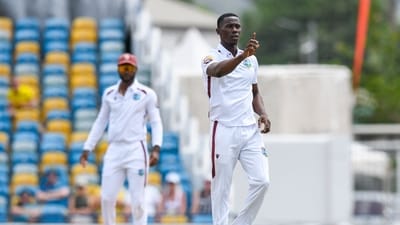 Shamar Joseph was on Friday ruled out of the upcoming Test series against India. (AFP)