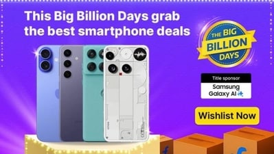 Flipkart Big Billion Days Sale 2025 is now live with amazing discounts on smartphones. Flipkart Big Billion Days Sale 2025 is now live with amazing discounts on smartphones.