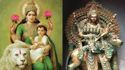 Day 5 of Navratri this year, dated September 26, is dedicated to Maa Skandamata (Photos: X) Day 5 of Navratri this year, dated September 26, is dedicated to Maa Skandamata (Photos: X)