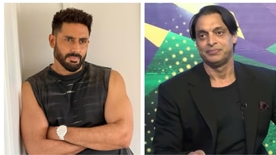 As India and Pakistan prepare for the Asia Cup final, a mix-up involving Bollywood actor Abhishek Bachchan brought comic relief. As India and Pakistan prepare for the Asia Cup final, a mix-up involving Bollywood actor Abhishek Bachchan brought comic relief.