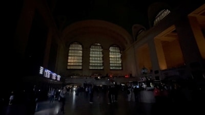 Commuters were seen navigating the darkened halls of Grand Central Station during the outage on the morning of September 25, 2025, as captured in this screengrab from videos circulating on social media.&nbsp;Jerry Caviston/via REUTERS THIS IMAGE HAS BEEN SUPPLIED BY A THIRD PARTY. MANDATORY CREDIT. NO RESALES. NO ARCHIVES. Verification:- Location and date verified by original file metadata from source (Jerry Caviston via REUTERS)