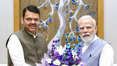 New Delhi, Sep 26 (ANI): Maharashtra Chief Minister Devendra Fadnavis meets Prime Minister Narendra Modi, in New Delhi on Friday. (@Dev_FadnavisX/ANI Photo) (@Dev_Fadnavis) New Delhi, Sep 26 (ANI): Maharashtra Chief Minister Devendra Fadnavis meets Prime Minister Narendra Modi, in New Delhi on Friday. (@Dev_FadnavisX/ANI Photo) (@Dev_Fadnavis)
