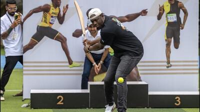 Retired Jamaican sprinter Usain Bolt visited Jamnabai Narsee School for the DreamDash event in Mumbai. (Satish Bate/ HT) Retired Jamaican sprinter Usain Bolt visited Jamnabai Narsee School for the DreamDash event in Mumbai. (Satish Bate/ HT)