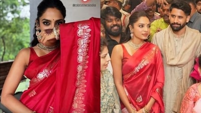 Naga Chaitanya and Sobhita Dhulipala stun at event in Hyderabad. Naga Chaitanya and Sobhita Dhulipala stun at event in Hyderabad.