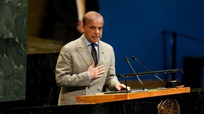 Pakistan Prime Minister Shehbaz Sharif made the remarks during his address to the General Debate of the 80th session of the UN General Assembly. (Bloomberg)