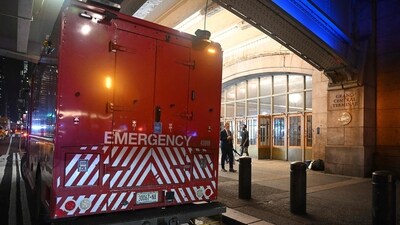 A Con Edison emergency services truck was stationed outside Grand Central Terminal on September 25, 2025. (Photo by Alexi J. Rosenfeld / GETTY IMAGES NORTH AMERICA / Getty Images via AFP) (Getty Images via AFP) A Con Edison emergency services truck was stationed outside Grand Central Terminal on September 25, 2025. (Photo by Alexi J. Rosenfeld / GETTY IMAGES NORTH AMERICA / Getty Images via AFP) (Getty Images via AFP)