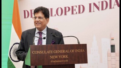 Union commerce minister Piyush Goyal led the Indian delegation. (X) Union commerce minister Piyush Goyal led the Indian delegation. (X)