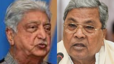 Wipro founder chairman Azim Premji and Karnataka chief minister Siddaramaiah. (File) Wipro founder chairman Azim Premji and Karnataka chief minister Siddaramaiah. (File)