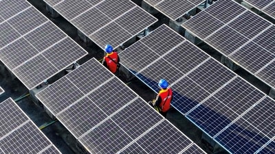 Waaree Energies is India's largest manufacturer of solar panels and related equipment. (Representational Image/AFP) Waaree Energies is India's largest manufacturer of solar panels and related equipment. (Representational Image/AFP)