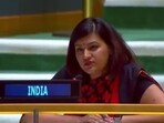 First secretary in India’s Permanent Mission to the UN Petal Gahlot on Friday (local time) launched a sharp rebuttal. (ANI) First secretary in India’s Permanent Mission to the UN Petal Gahlot on Friday (local time) launched a sharp rebuttal. (ANI)