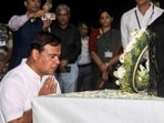 Assam Chief Minister Himanta Biswa Sarma pays tribute to Zubeen Garg at New Delhi Airport on Sunday. Assam Chief Minister Himanta Biswa Sarma pays tribute to Zubeen Garg at New Delhi Airport on Sunday.