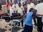 Victims being brought to a hospital after a stampede-like situation was witnessed during a rally presided by Tamilaga Vettri Kazhagam chief and actor Vijay, in Karur district. (PTI Photo)(PTI09_27_2025_000479B) Victims being brought to a hospital after a stampede-like situation was witnessed during a rally presided by Tamilaga Vettri Kazhagam chief and actor Vijay, in Karur district. (PTI Photo)(PTI09_27_2025_000479B)