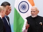 Prime Minister Narendra Modi, Chinese President Xi Jinping, and Russian President Vladimir Putin in conversation at the venue of the Shanghai Cooperation Council (SCO) Summit, in Tianjin. Prime Minister Narendra Modi, Chinese President Xi Jinping, and Russian President Vladimir Putin in conversation at the venue of the Shanghai Cooperation Council (SCO) Summit, in Tianjin.