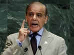 Prime Minister of Pakistan Shehbaz Sharif addresses the 80th United Nations General Assembly at UN headquarters in New York City on September 26, 2025.