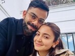 Anushka Sharma and Virat Kohli in the adorable new picture shared by him. Anushka Sharma and Virat Kohli in the adorable new picture shared by him.