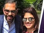 Sunjay Kapur with his sister Mandhira Kapur Smith (left); wife Priya Kapur (right) Sunjay Kapur with his sister Mandhira Kapur Smith (left); wife Priya Kapur (right)