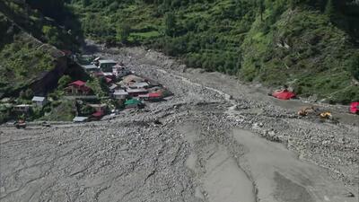 An aerial view of the aftermath of a cloudburst in Dharali and Harsil, in Uttarkashi in August. (ANI) An aerial view of the aftermath of a cloudburst in Dharali and Harsil, in Uttarkashi in August. (ANI)