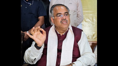 BJP national general secretary Tarun Chugh was in Jalandhar on Saturday. (Gourav) BJP national general secretary Tarun Chugh was in Jalandhar on Saturday. (Gourav)