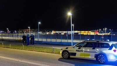 'One to two drones were observed outside and over the airbase,' the duty officer said. (AFP)