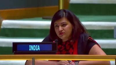 First secretary in India’s Permanent Mission to the UN Petal Gahlot on Friday (local time) launched a sharp rebuttal. (ANI) First secretary in India’s Permanent Mission to the UN Petal Gahlot on Friday (local time) launched a sharp rebuttal. (ANI)