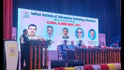 Inaugural session of the alumni meet underway at IIIT-A on Saturday (HT Photo) Inaugural session of the alumni meet underway at IIIT-A on Saturday (HT Photo)