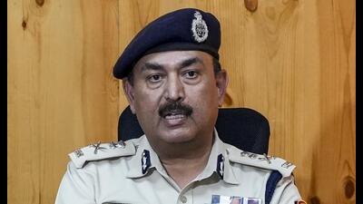 Ladakh DGP SD Singh Lamwal addresses a press conference in Leh on Saturday. (PTI) Ladakh DGP SD Singh Lamwal addresses a press conference in Leh on Saturday. (PTI)