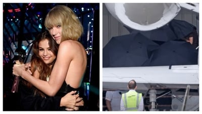 Taylor Swift arrives in Santa Barbara for Selena Gomez's wedding to Benny Blanco, staying in a private rental for security. Guests will be transported to a secret ceremony at a luxury location, with A-list attendees expected. Taylor Swift arrives in Santa Barbara for Selena Gomez's wedding to Benny Blanco, staying in a private rental for security. Guests will be transported to a secret ceremony at a luxury location, with A-list attendees expected.