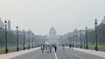 The 24-hour average AQI was 169 on Saturday. (Arvind Yadav/HT Photo) The 24-hour average AQI was 169 on Saturday. (Arvind Yadav/HT Photo)