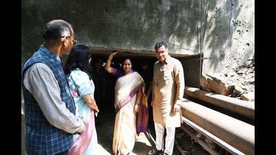 The original FOB plan was approved in 2010 but scrapped; ministers called neglect “shameful” as the old culvert remains unsafe, forcing soldiers through drain water. (Vipin Kumar/HT) The original FOB plan was approved in 2010 but scrapped; ministers called neglect “shameful” as the old culvert remains unsafe, forcing soldiers through drain water. (Vipin Kumar/HT)