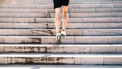 Why does my heart beat so fast when I climb stairs? (Adobe Stock) Why does my heart beat so fast when I climb stairs? (Adobe Stock)