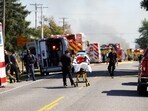 The gunman reportedly rammed the truck into the Michigan church and began shooting.
