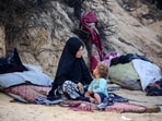 The Gaza health ministry said that half of the dead include women and children. The Gaza health ministry said that half of the dead include women and children.