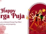 Happy Durga Puja 2025 wishes: Experience the spirit of this cherished festival celebrated from September 28 to October 2. (Canva)